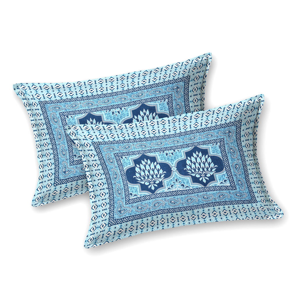 Elite 90X108 King Size Bedsheet – Jaipur Cotton Block Print Beauty ELITE_90108_KING_SIZE_BEDSHEET_2