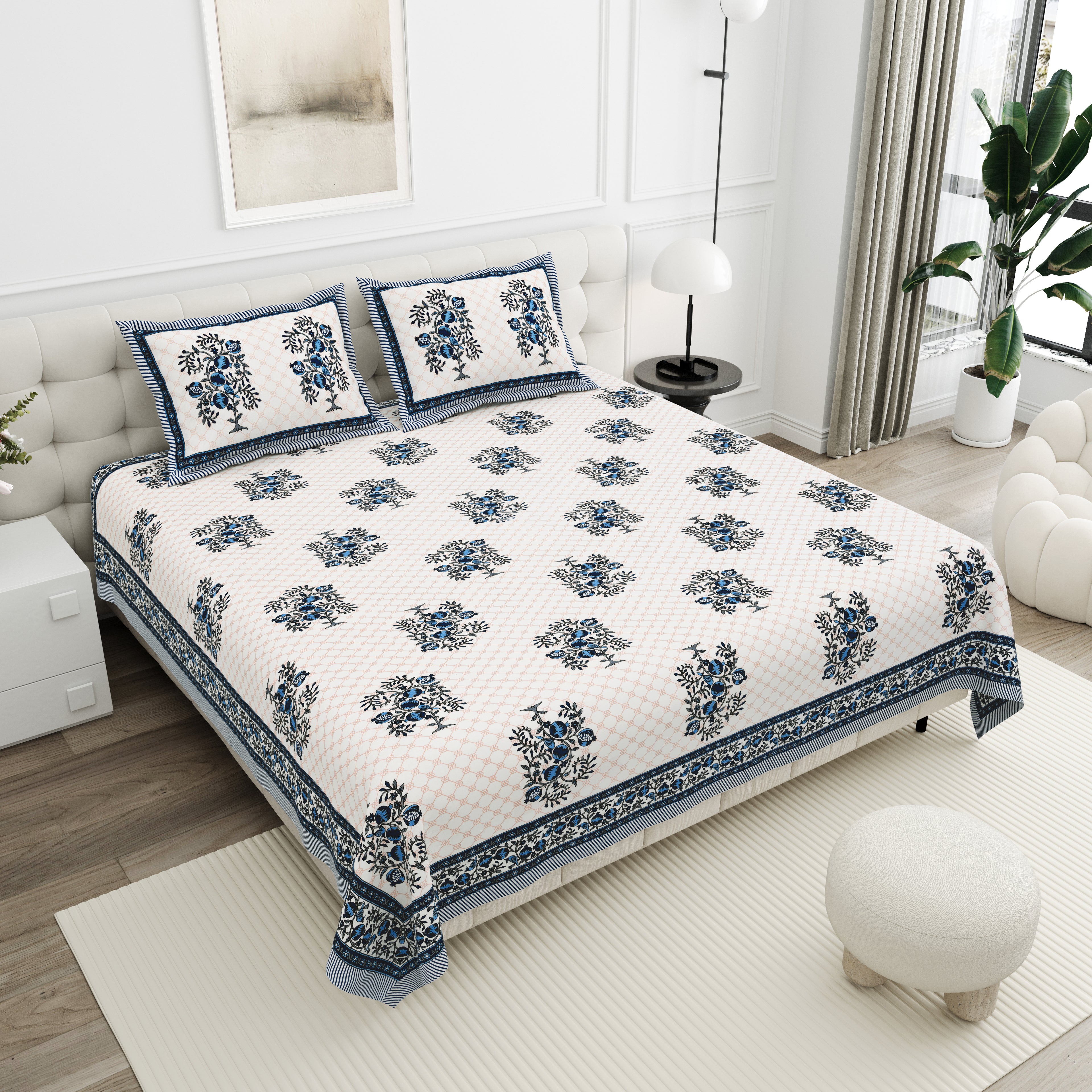 Elite Anuvaa Bedsheet – 90x108 King Size Cotton Bedsheet EliteAnuvaa_5