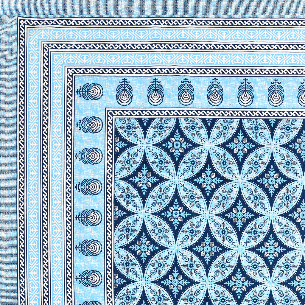 Elite Dabu Charm Bedsheet – 90x108 King Size Cotton Bedsheet EliteDabuCharmBedsheet_3