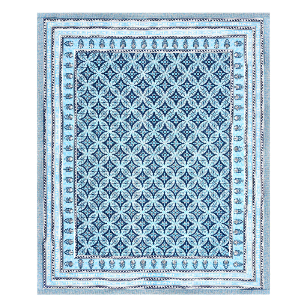 Elite Dabu Charm Bedsheet – 90x108 King Size Cotton Bedsheet EliteDabuCharmBedsheet_4