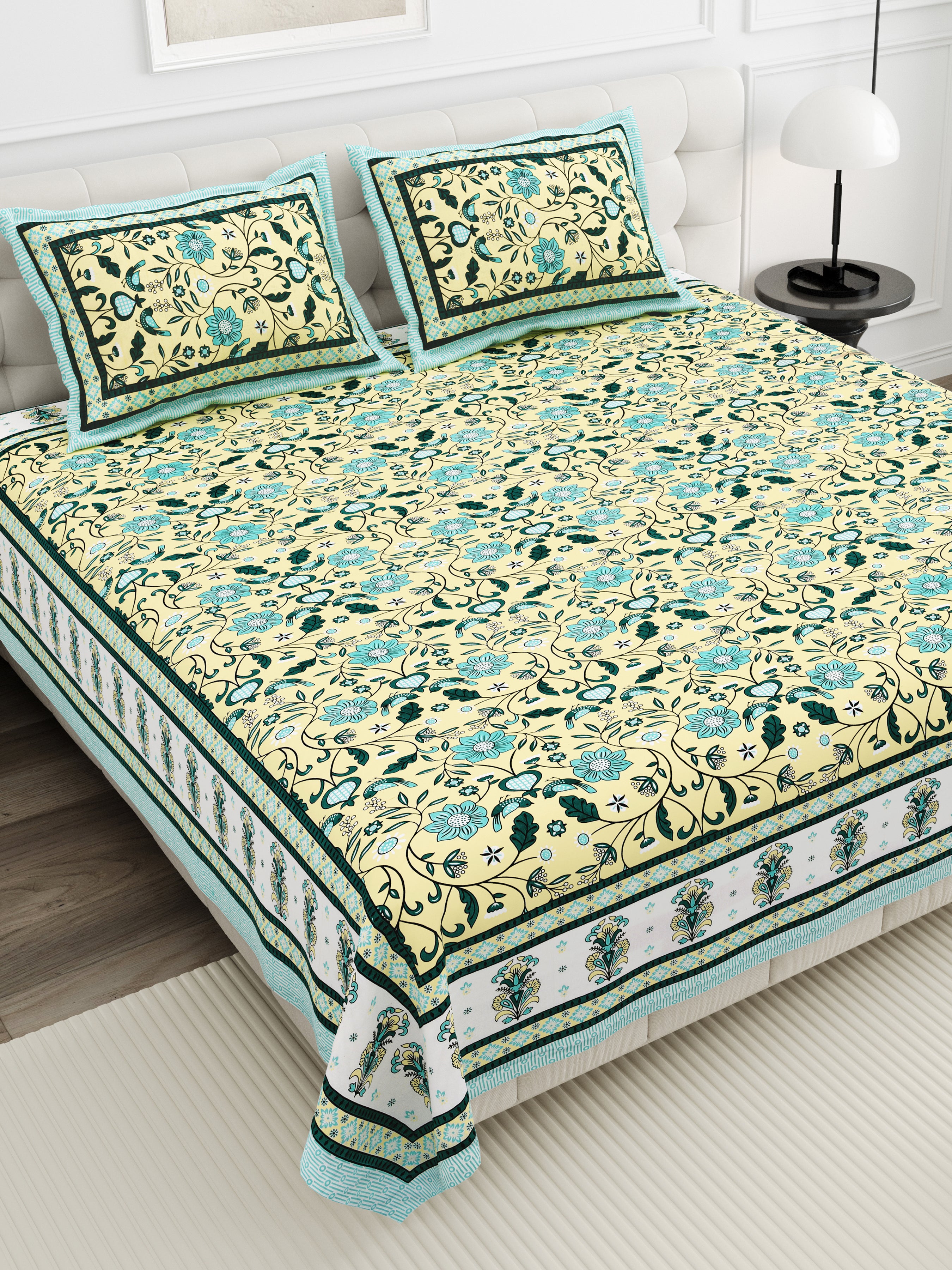 Elite Ishaani Bedsheet – 90x108 King Size Cotton Bedsheet EliteIshaani_6