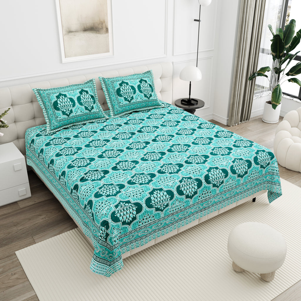 Elite Jharokha Bedsheet – 90x108 King Size Cotton Bedsheet EliteJharokhaBedsheet_5