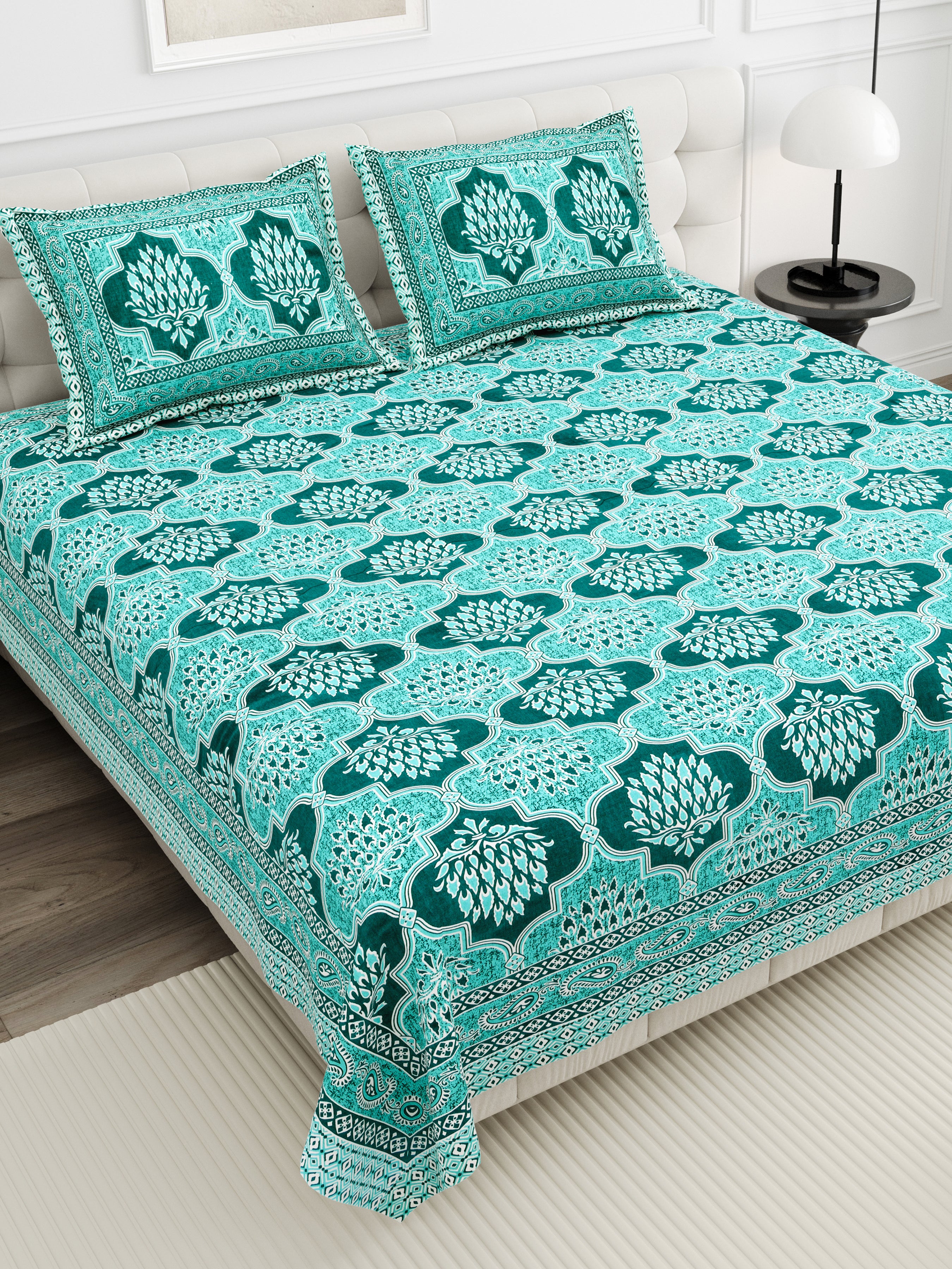 Elite Jharokha Bedsheet – 90x108 King Size Cotton Bedsheet EliteJharokhaBedsheet_6