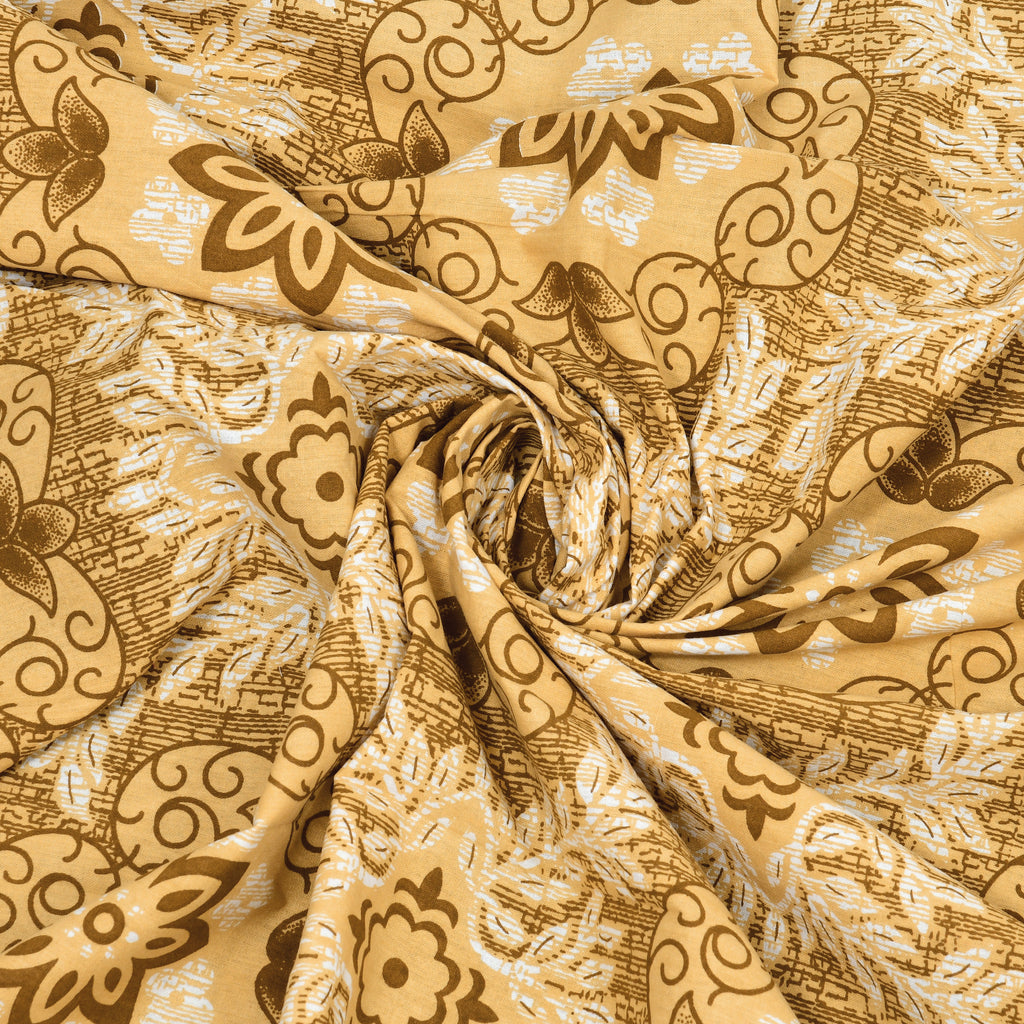 Elite Sunehra Aangan Bedsheet – 90x108 King Size Cotton Bedsheet EliteSunehraAanganBedsheet_1