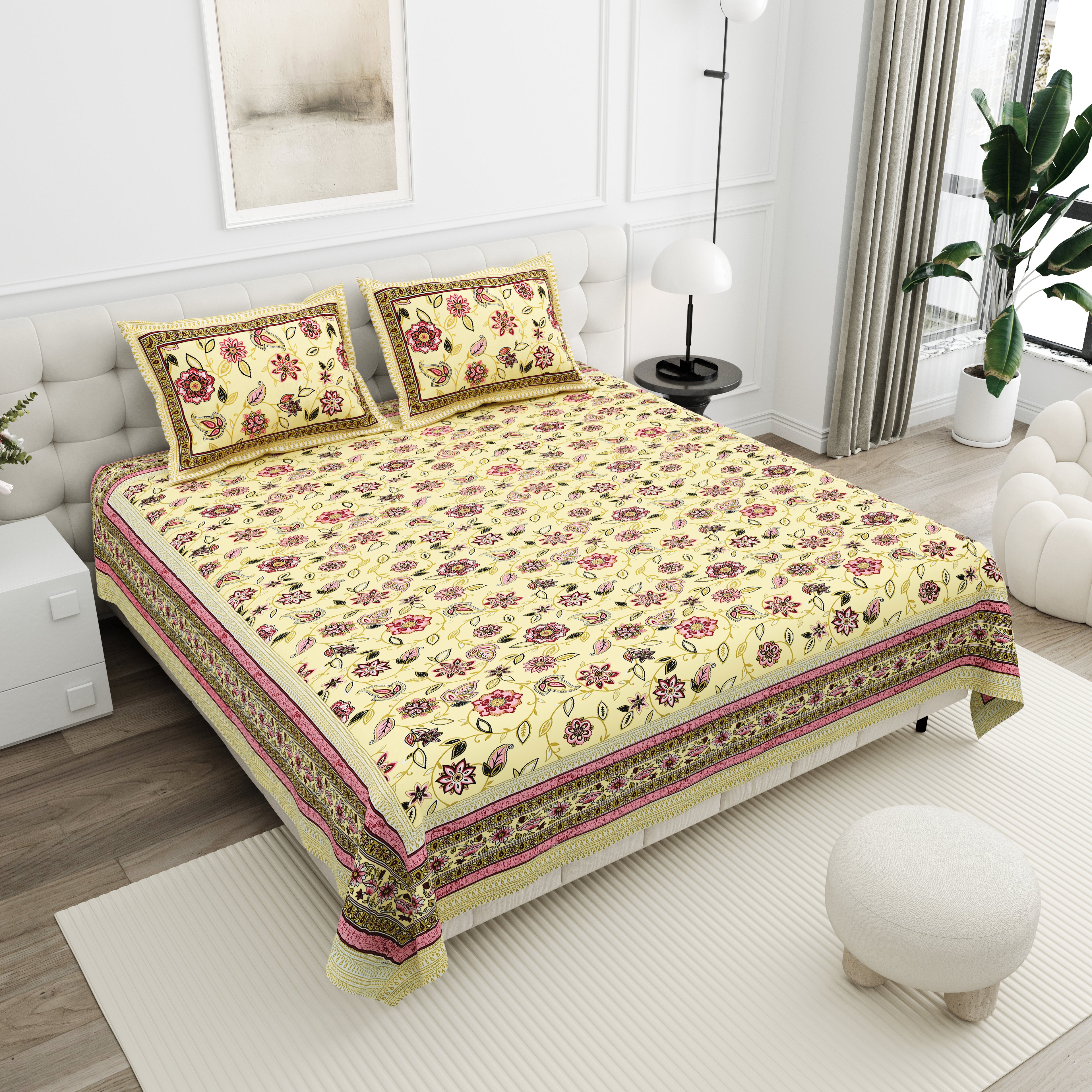 Elite Rangmanch Bedsheet – 90x108 King Size Cotton Bedsheet Elite_Rangmanch_4