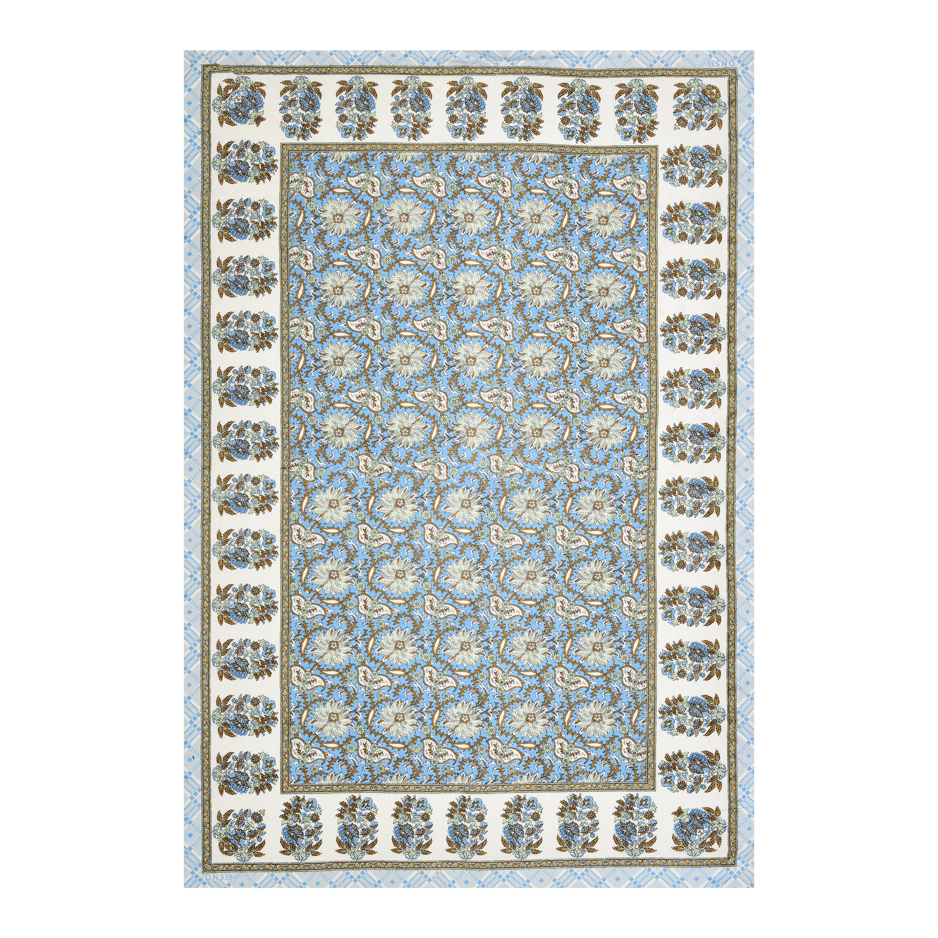 SoloThread Aabha Block Bedsheet – 63x90 Single Bed Cotton Bedsheet SoloThreadAabhaBlockBedsheet_4