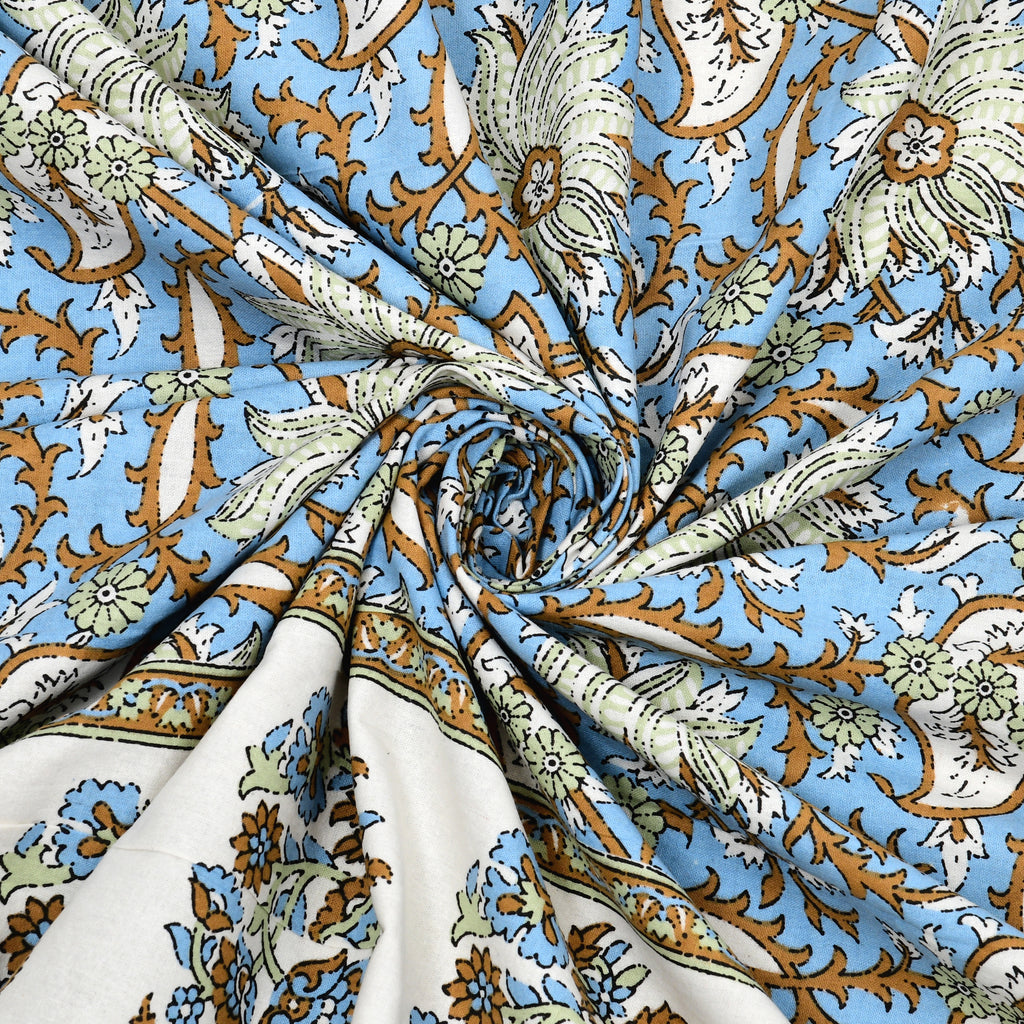 SoloThread Aabha Block Bedsheet – 63x90 Single Bed Cotton Bedsheet SoloThreadAabhaBlockBedsheet_6