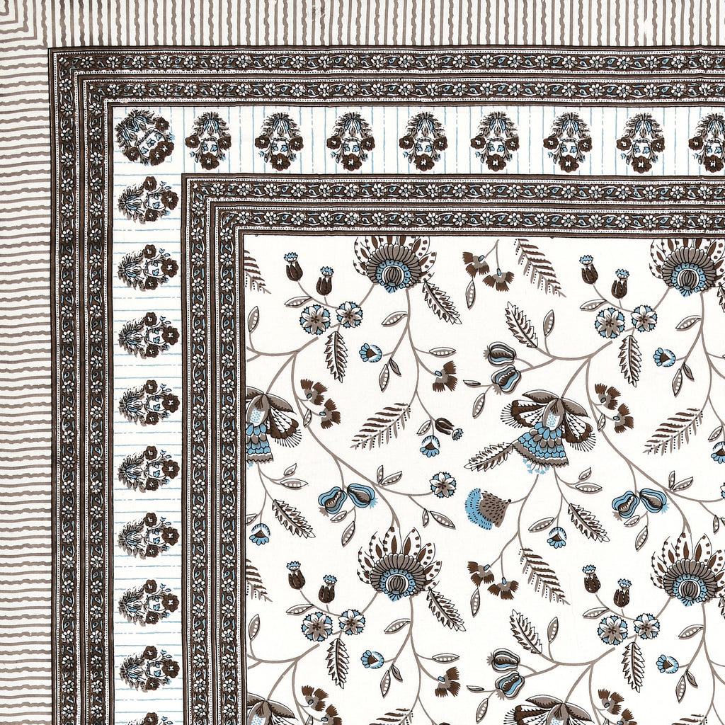 SoloThread Abhiraaj Floral Bedsheet – 63x90 Single Bed Cotton Bedsheet SoloThreadAbhiraajFloralBedsheet_3