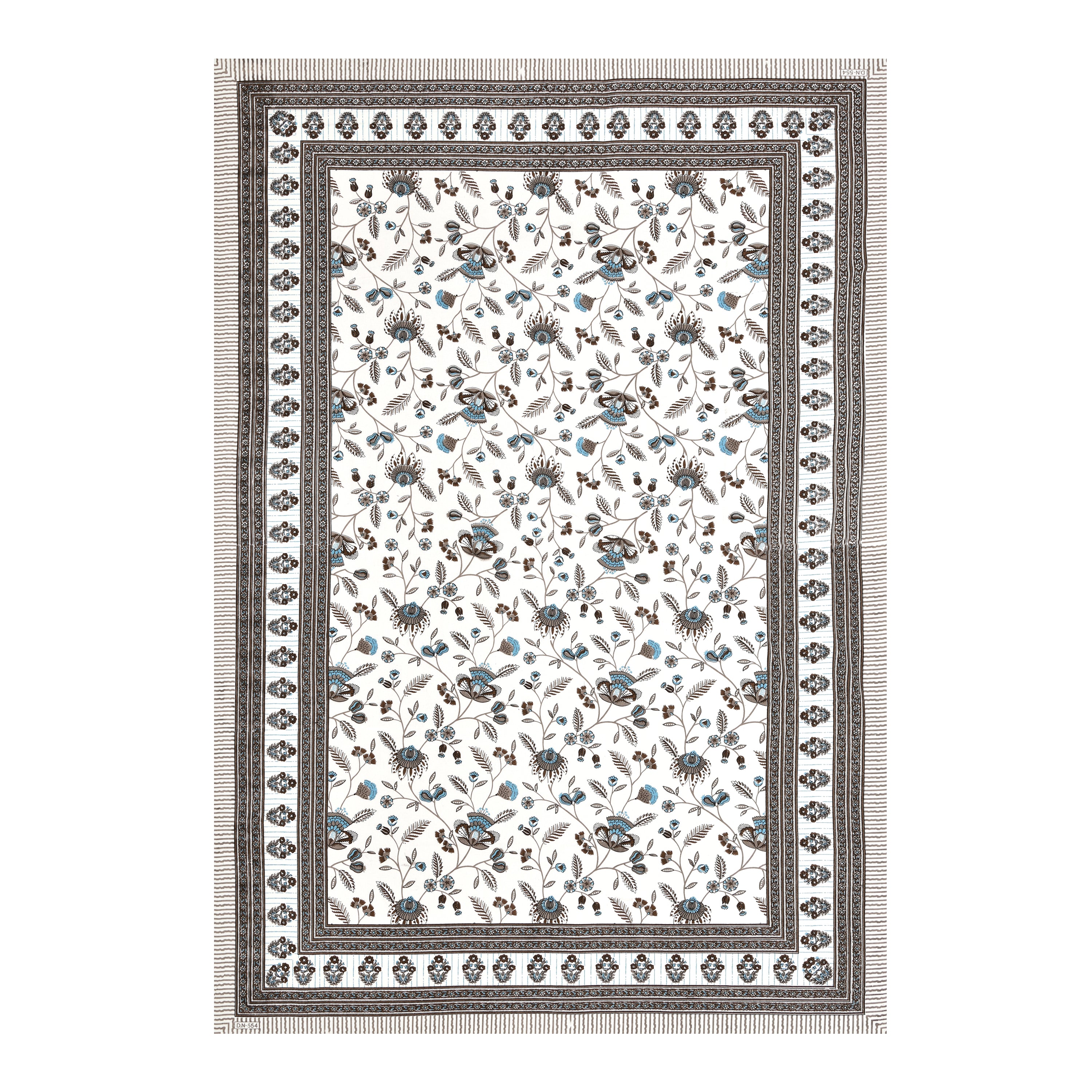 SoloThread Abhiraaj Floral Bedsheet – 63x90 Single Bed Cotton Bedsheet SoloThreadAbhiraajFloralBedsheet_4