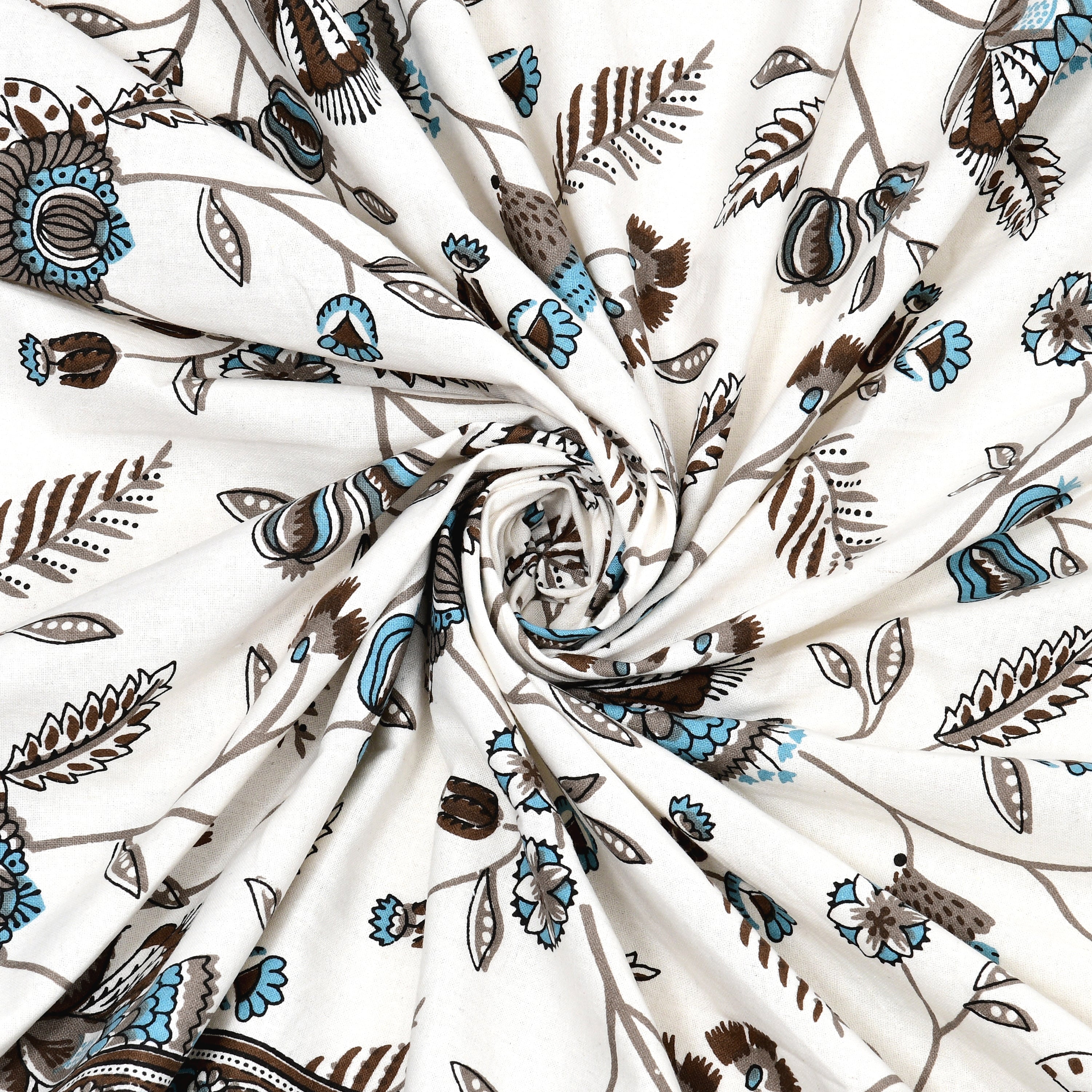 SoloThread Abhiraaj Floral Bedsheet – 63x90 Single Bed Cotton Bedsheet SoloThreadAbhiraajFloralBedsheet_6