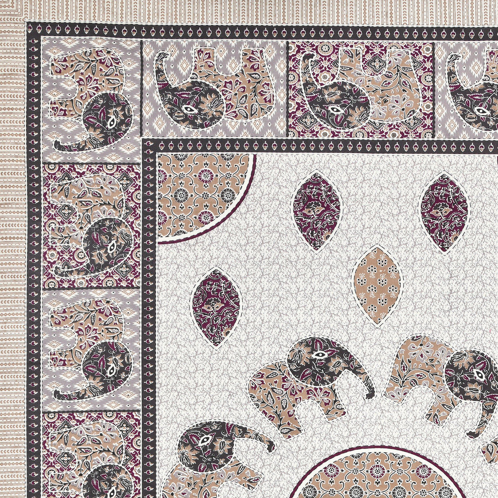 SoloThread Amber Bloom Bedsheet – 63x90 Single Bed Cotton Bedsheet SoloThreadAmberBloomBedsheet_3