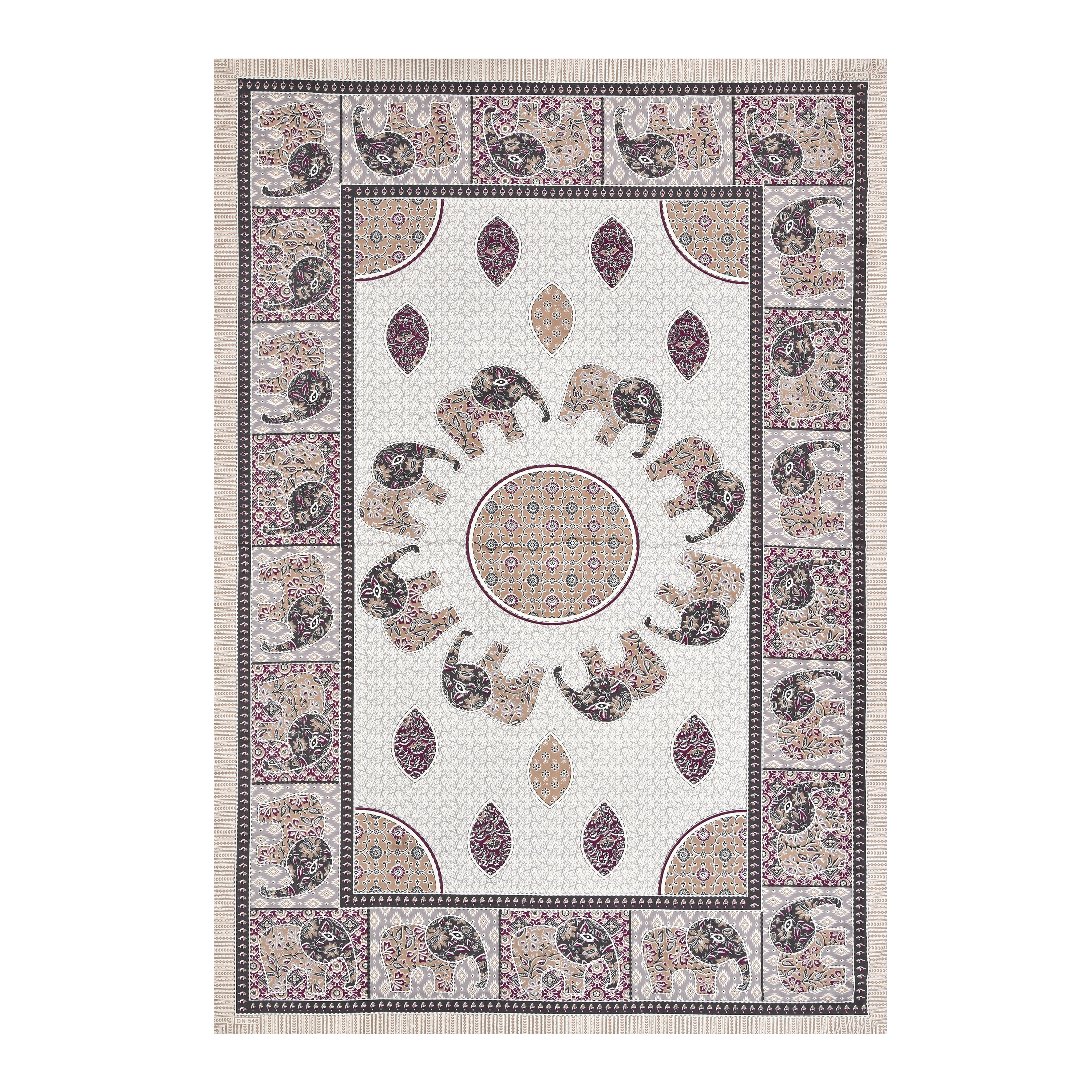 SoloThread Amber Bloom Bedsheet – 63x90 Single Bed Cotton Bedsheet SoloThreadAmberBloomBedsheet_4