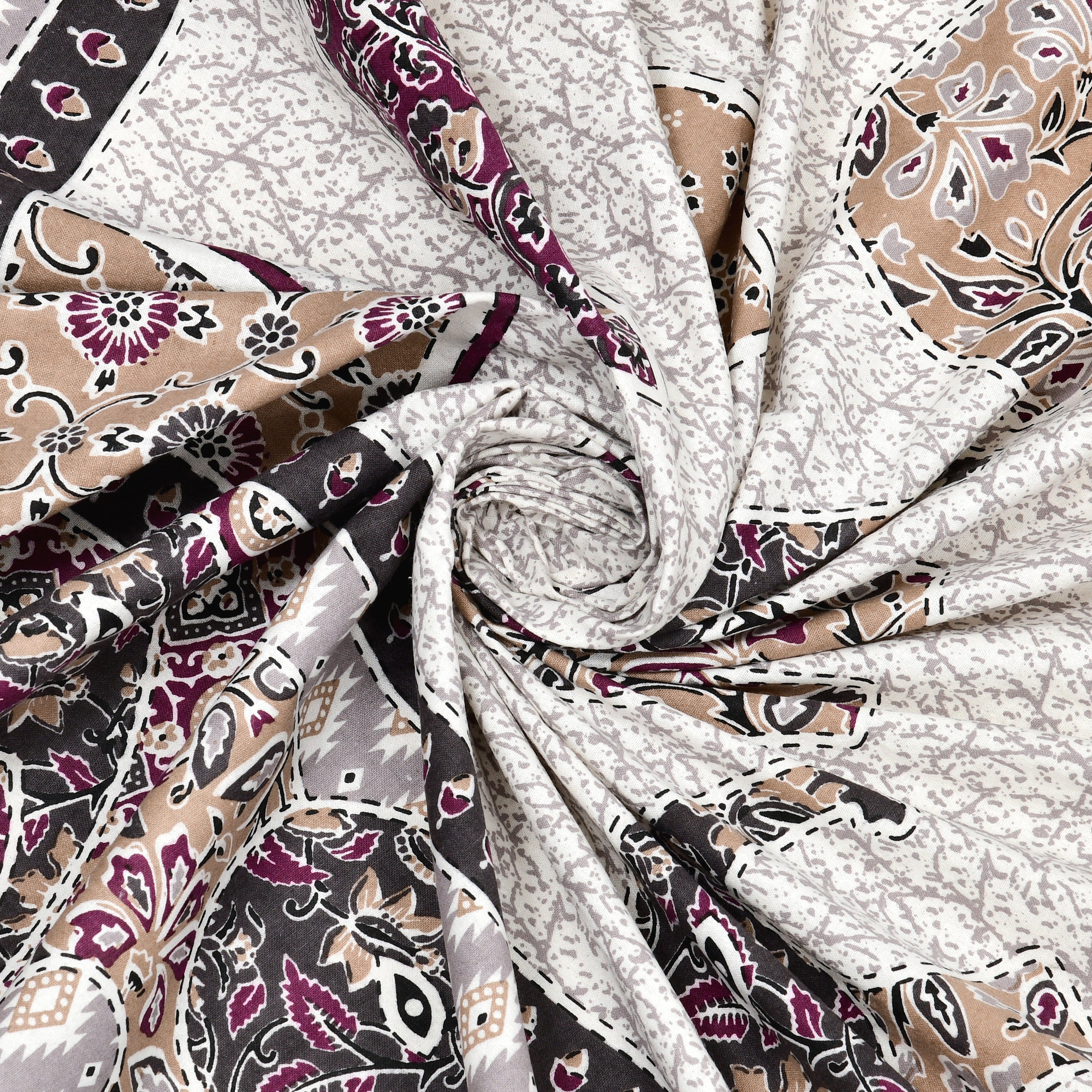 SoloThread Amber Bloom Bedsheet – 63x90 Single Bed Cotton Bedsheet SoloThreadAmberBloomBedsheet_6