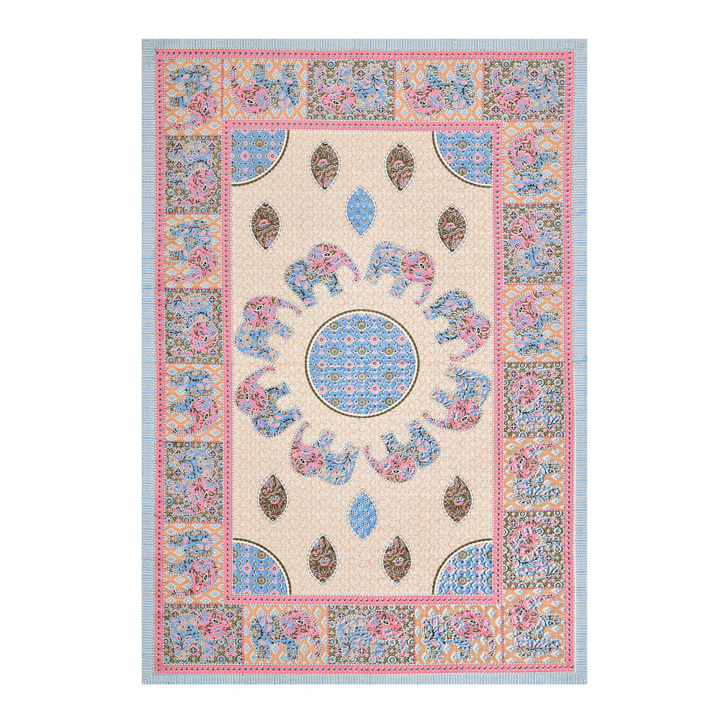 SoloThread Bagru Bliss Bedsheet – 63x90 Single Bed Cotton Bedsheet SoloThreadBagruBlissBedsheet_4