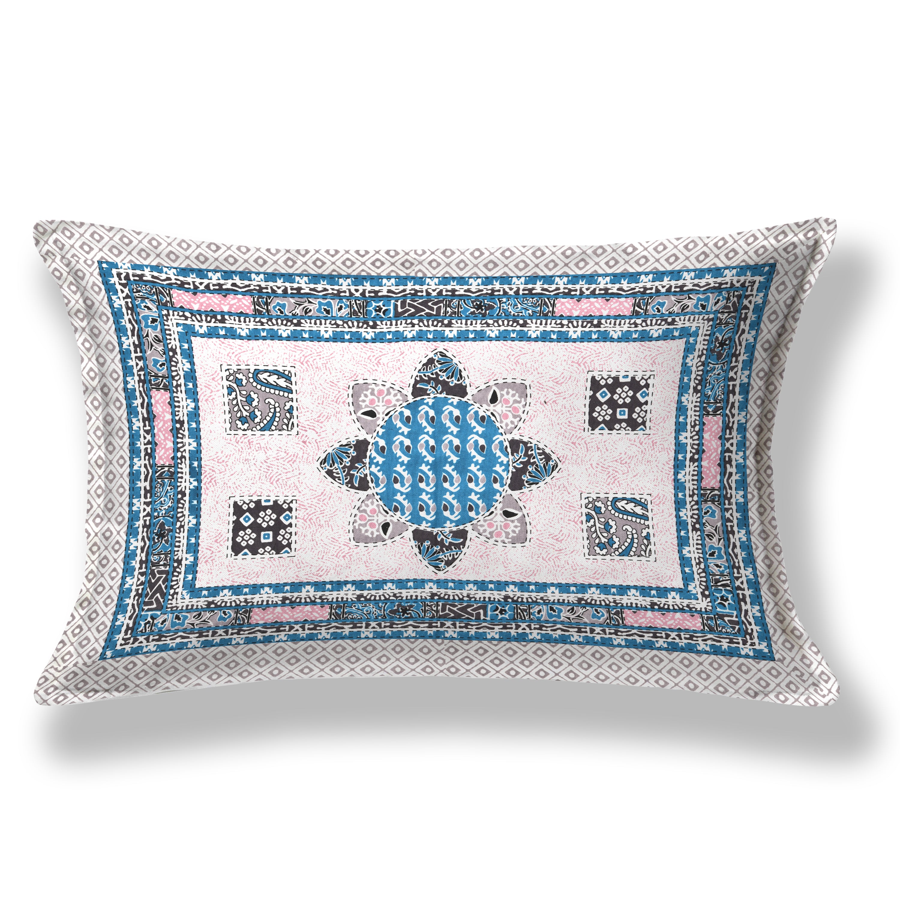 SoloThread Bagru Bloom Bedsheet – 63x90 Single Bed Cotton Bedsheet SoloThreadBagruBloomBedsheet_2