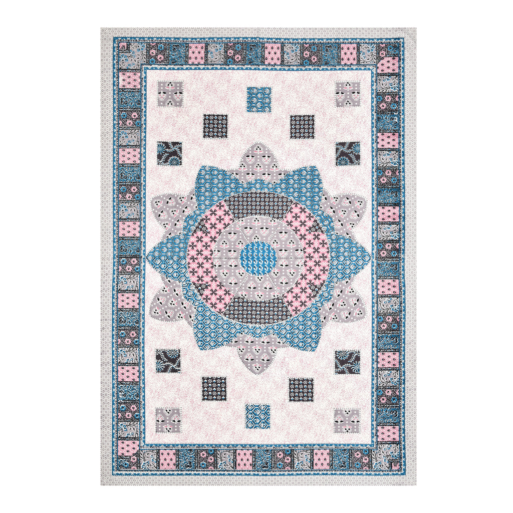 SoloThread Bagru Bloom Bedsheet – 63x90 Single Bed Cotton Bedsheet SoloThreadBagruBloomBedsheet_4