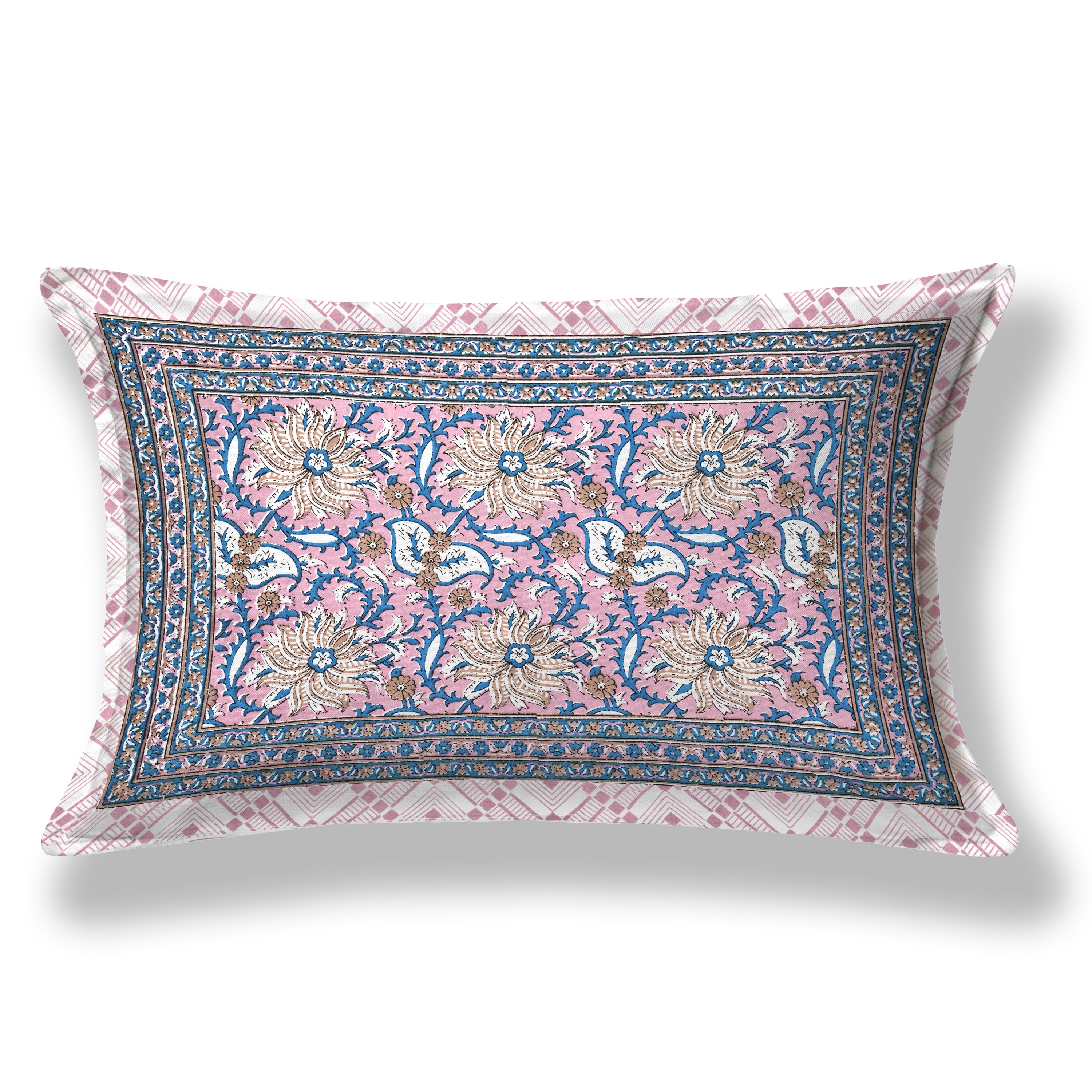 SoloThread Gulmohar Grace Bedsheet – 63x90 Single Bed Cotton Bedsheet SoloThreadGulmoharGraceBedsheet_2