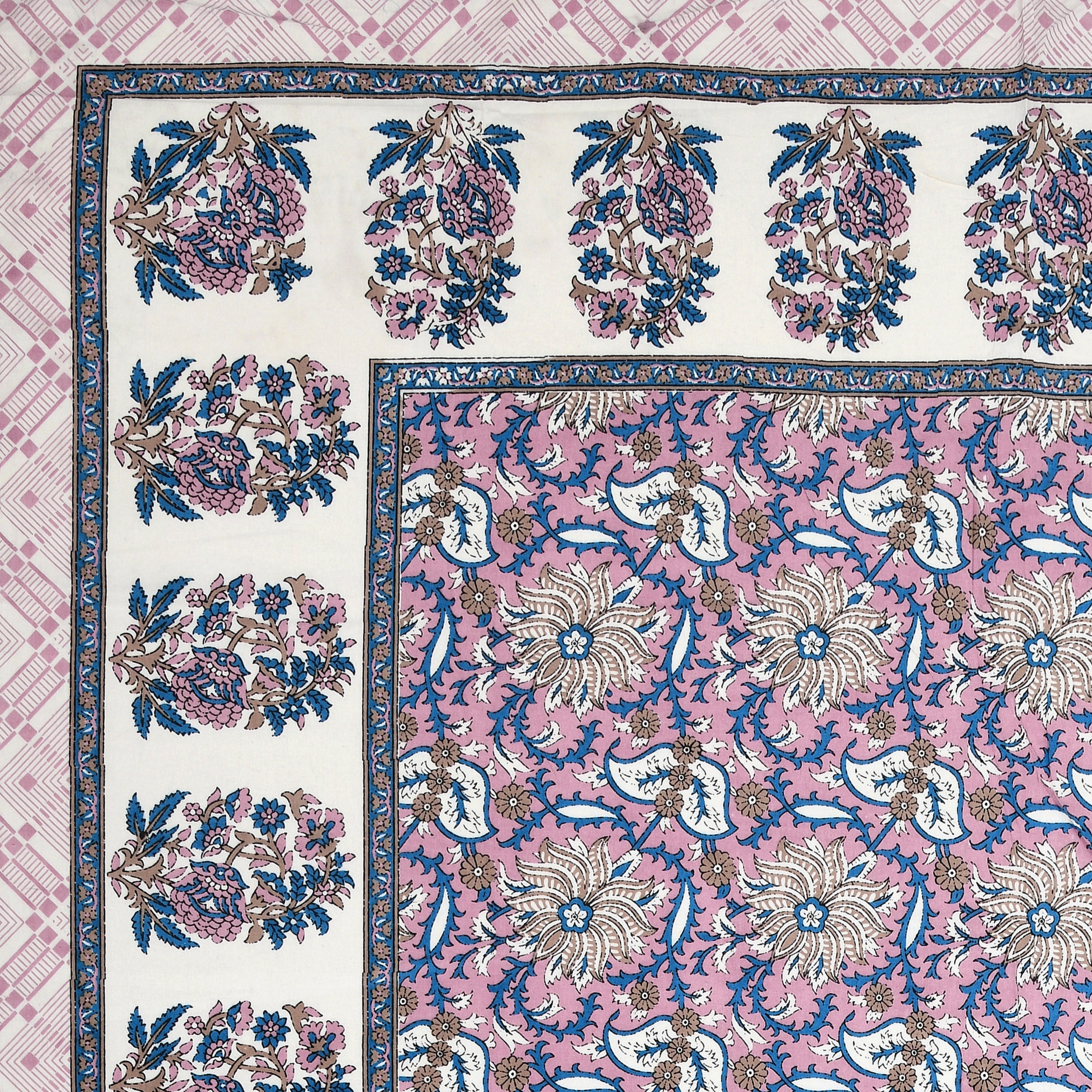 SoloThread Gulmohar Grace Bedsheet – 63x90 Single Bed Cotton Bedsheet SoloThreadGulmoharGraceBedsheet_3