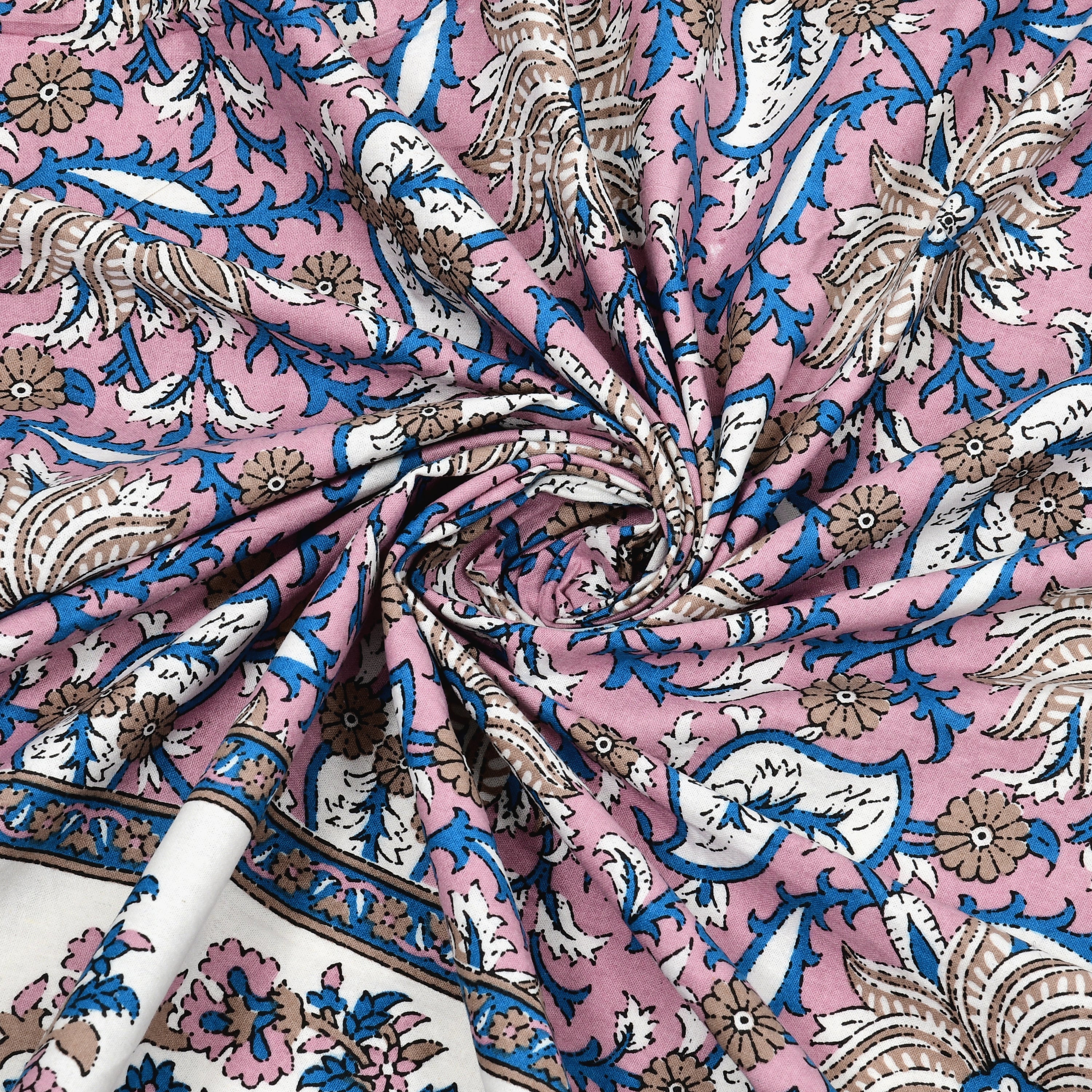 SoloThread Gulmohar Grace Bedsheet – 63x90 Single Bed Cotton Bedsheet SoloThreadGulmoharGraceBedsheet_6