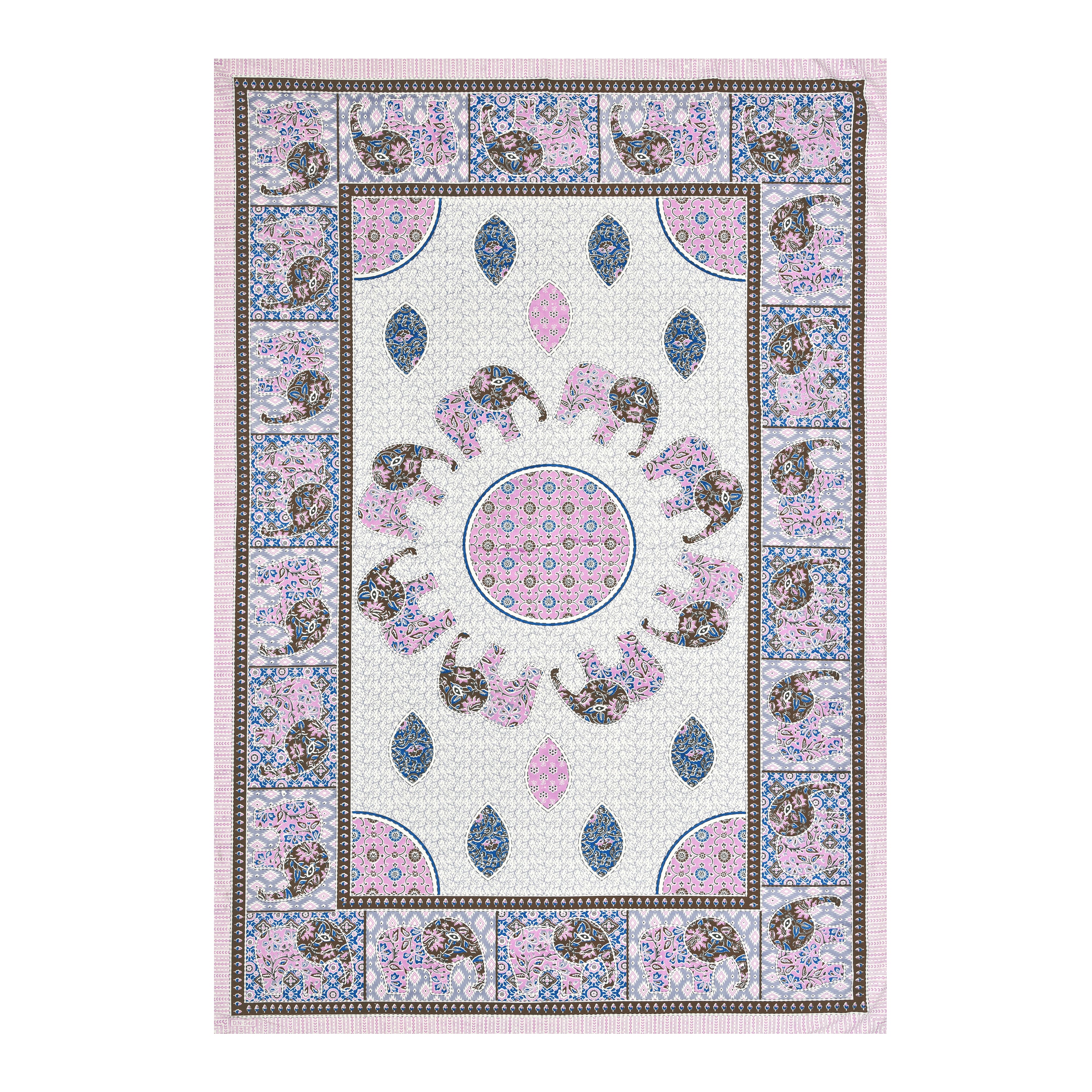 SoloThread Kalpana Handblock Bedsheet – 63x90 Single Bed Cotton Bedsheet SoloThreadKalpanaHandblockBedsheet_4