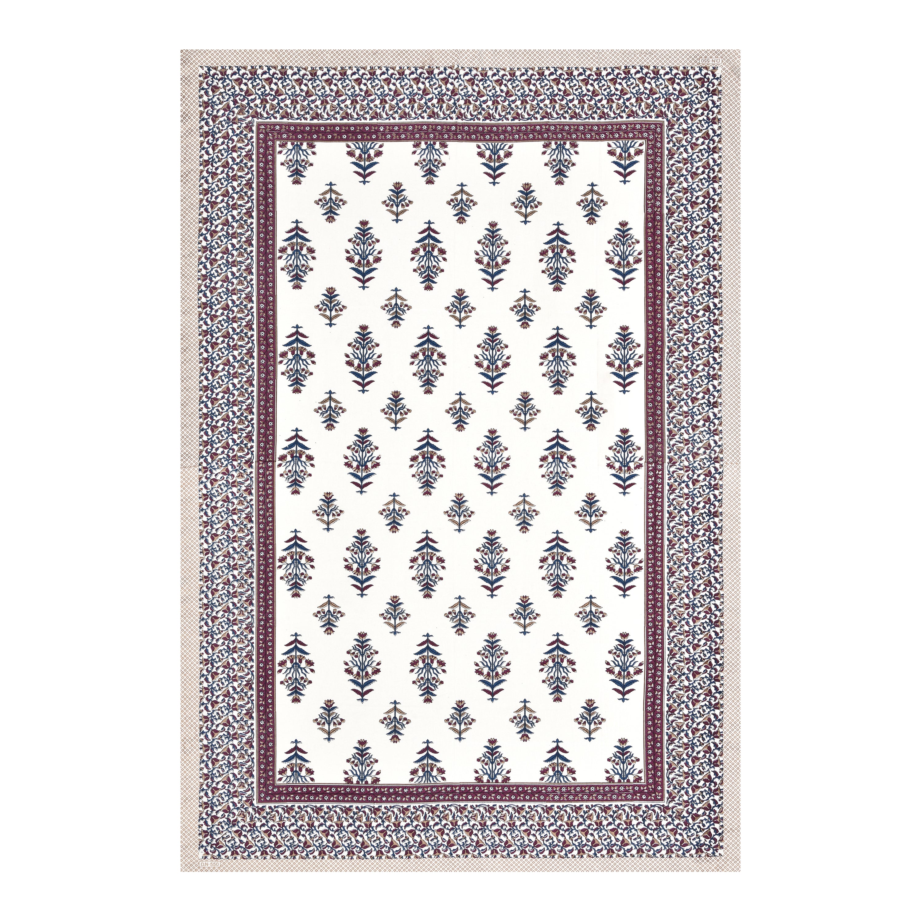 SoloThread Rajmahal Bloom Bedsheet – 63x90 Single Bed Cotton Bedsheet SoloThreadRajmahalBloomBedsheet_4