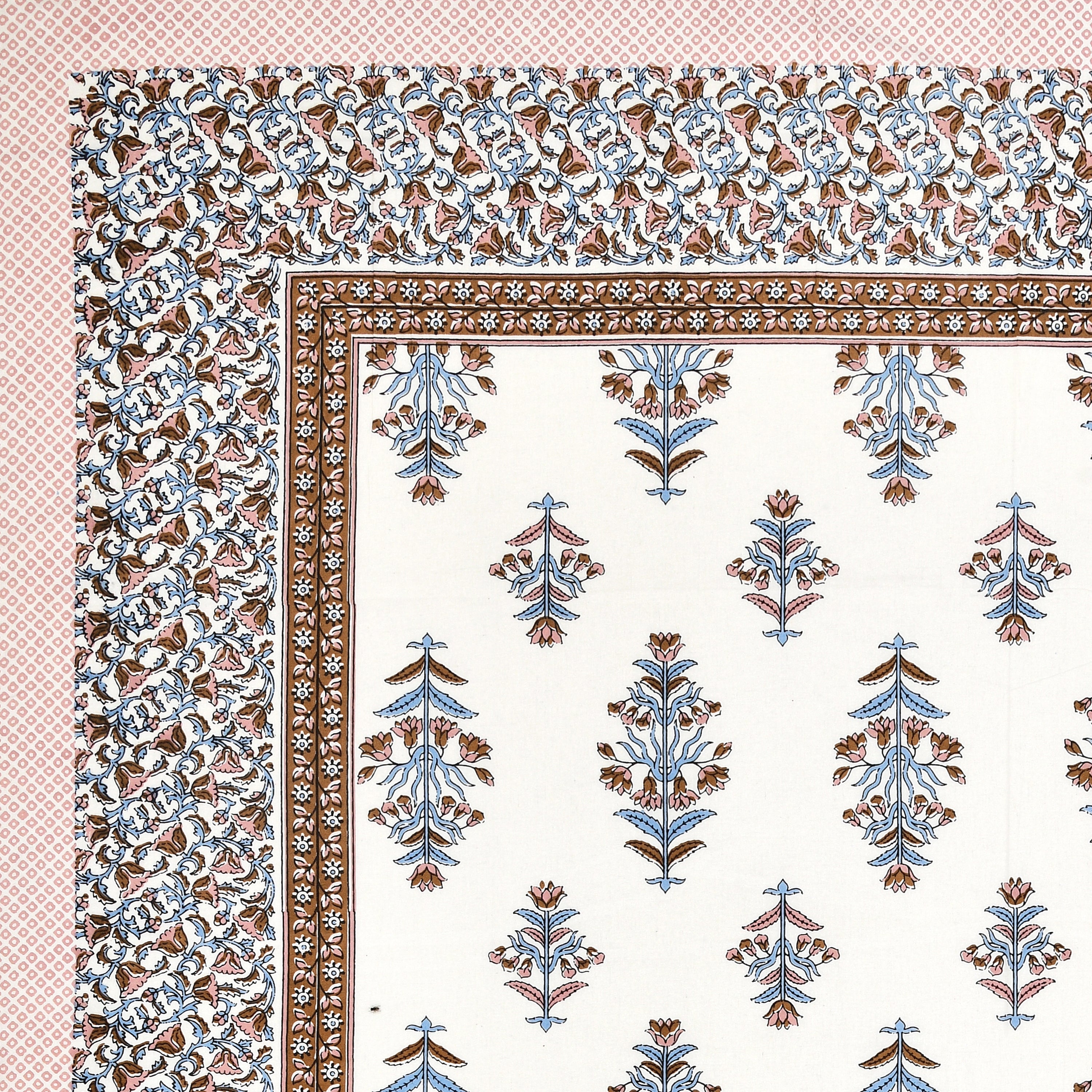 SoloThread Sandhya Serenity Bedsheet – 63x90 Single Bed Cotton Bedsheet SoloThreadSandhyaSerenityBedsheet_3