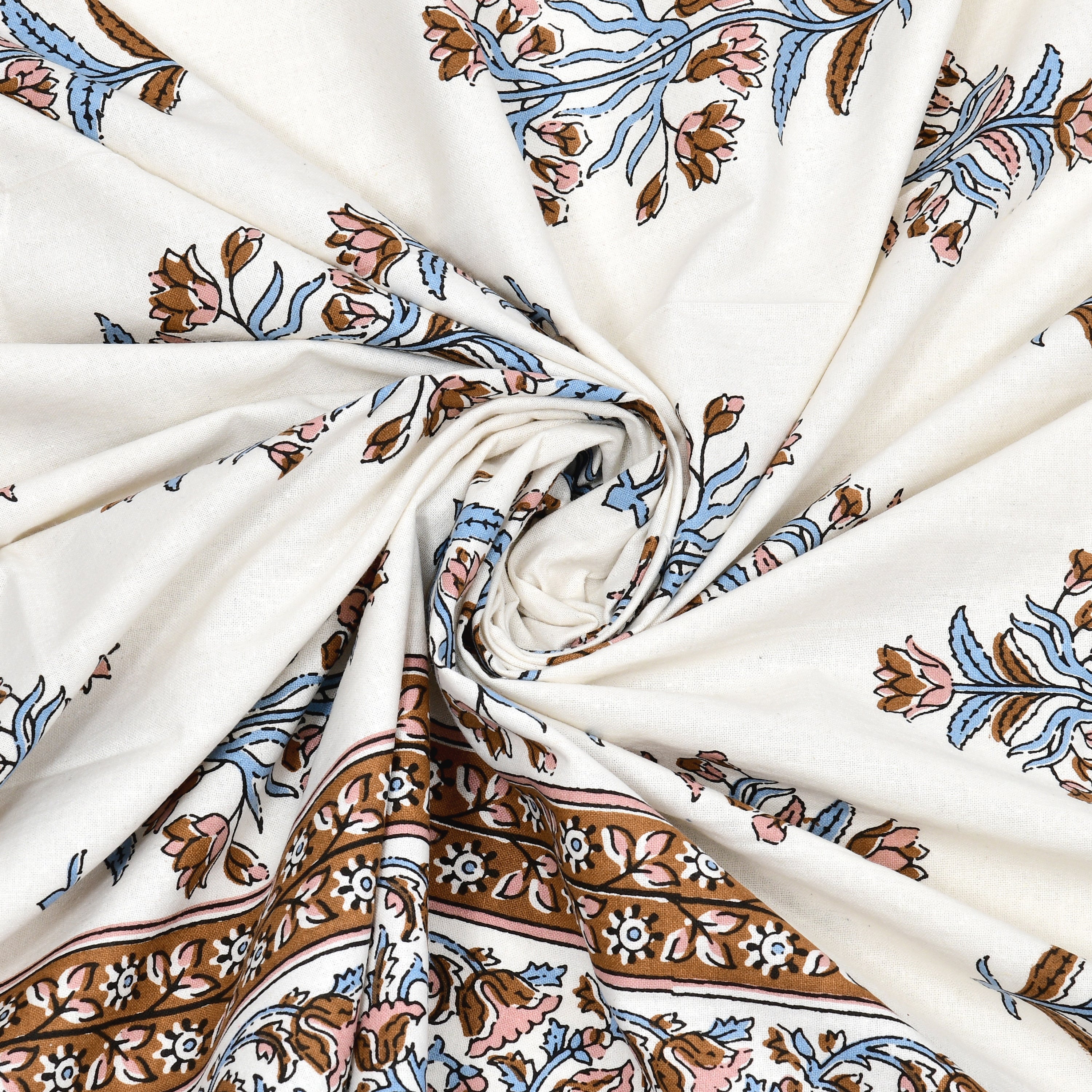 SoloThread Sandhya Serenity Bedsheet – 63x90 Single Bed Cotton Bedsheet SoloThreadSandhyaSerenityBedsheet_6