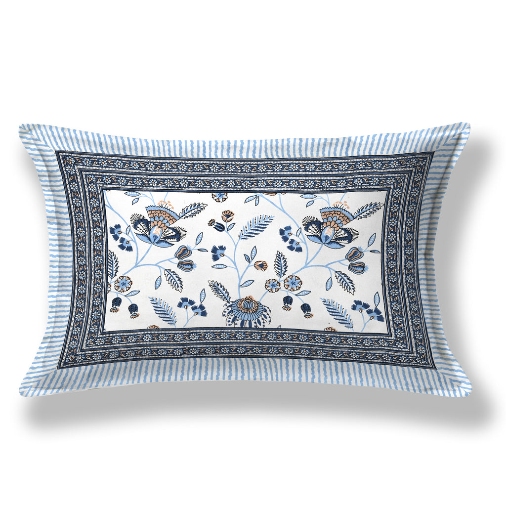 SoloThread Serenity Bloom Bedsheet – 63x90 Single Bed Cotton Bedsheet SoloThreadSerenityBloomBedsheet_2