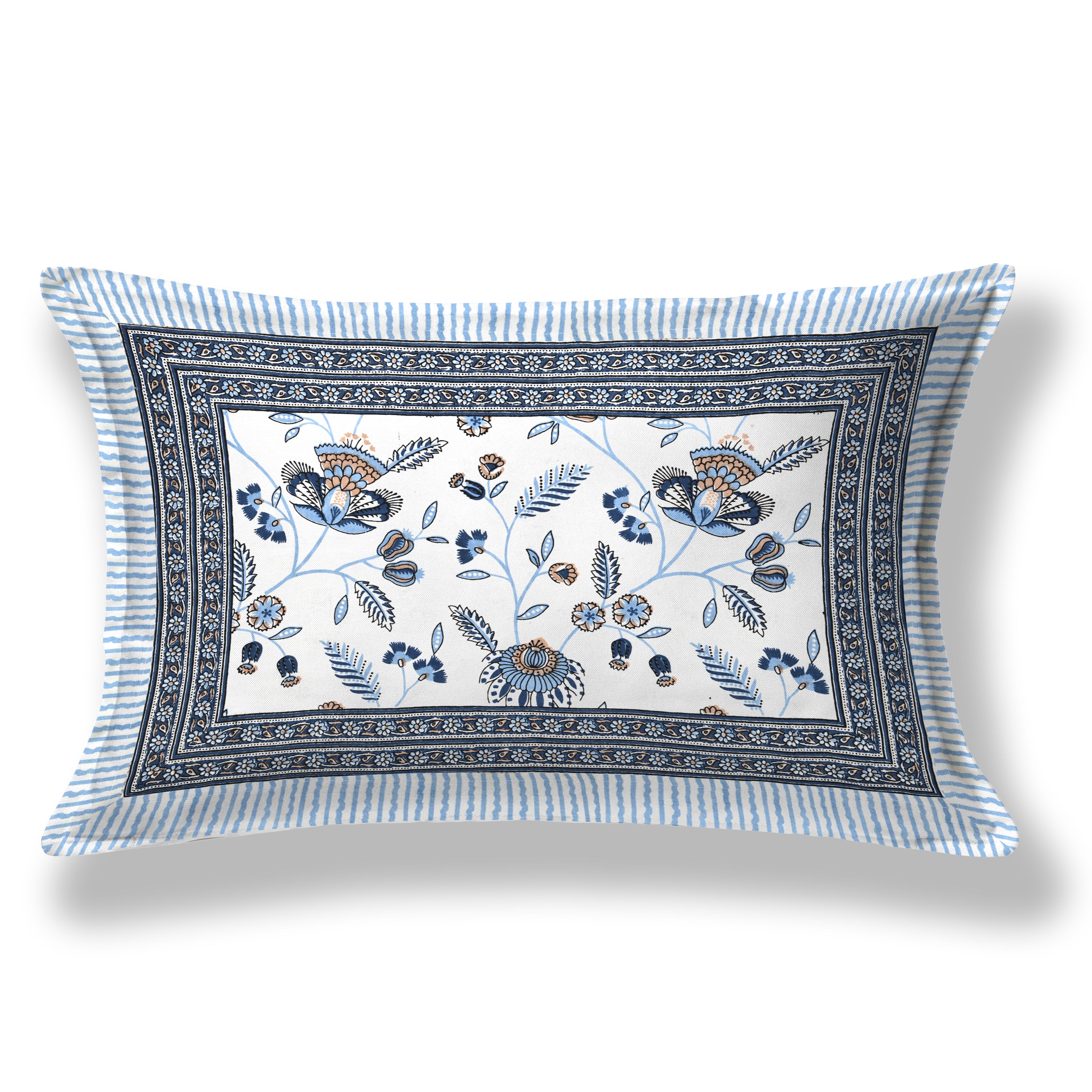 SoloThread Serenity Bloom Bedsheet – 63x90 Single Bed Cotton Bedsheet SoloThreadSerenityBloomBedsheet_2