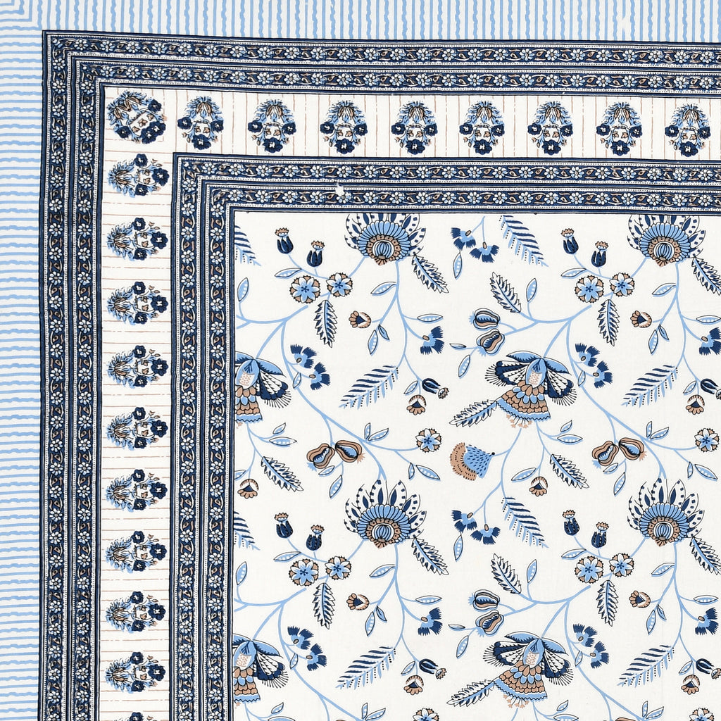 SoloThread Serenity Bloom Bedsheet – 63x90 Single Bed Cotton Bedsheet SoloThreadSerenityBloomBedsheet_3
