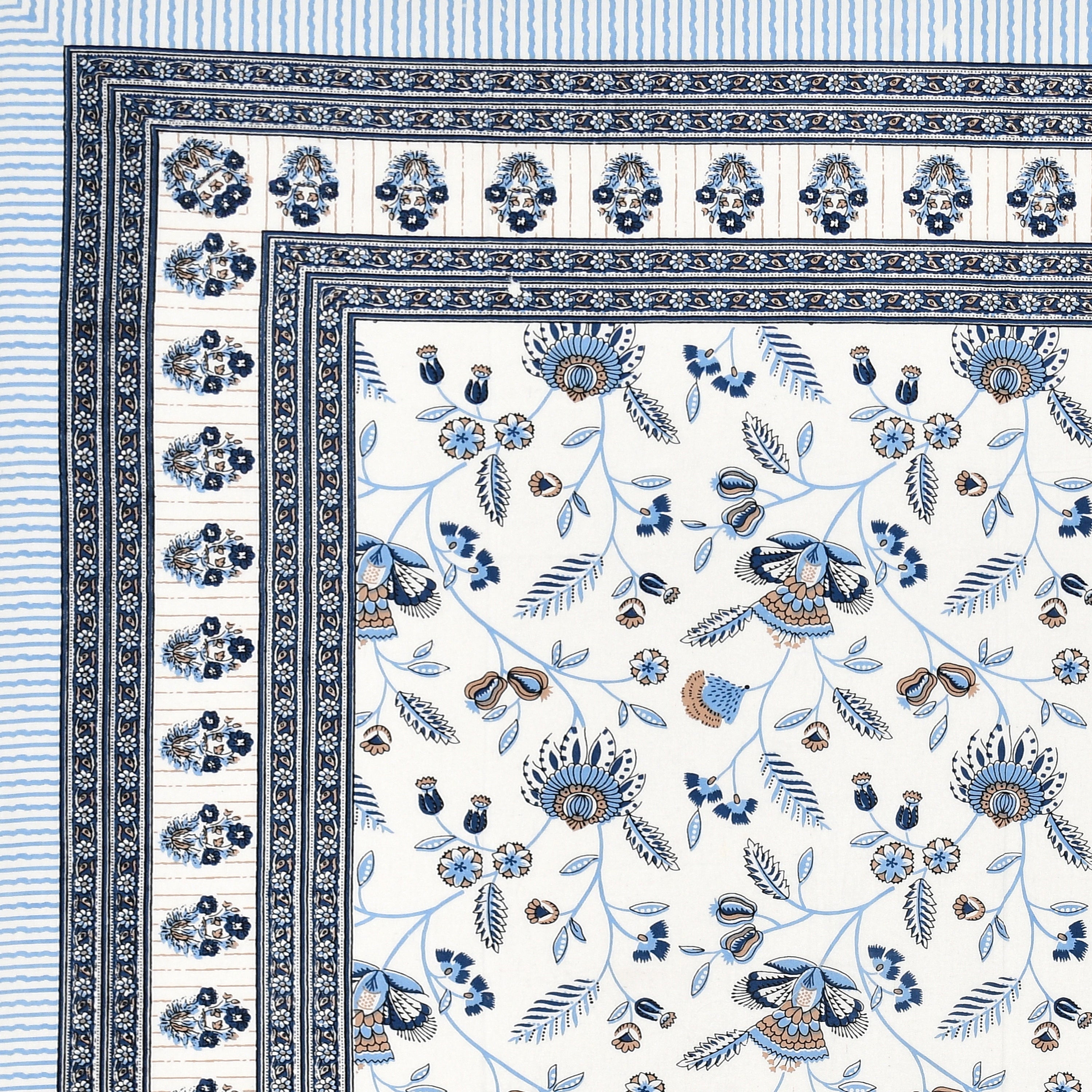 SoloThread Serenity Bloom Bedsheet – 63x90 Single Bed Cotton Bedsheet SoloThreadSerenityBloomBedsheet_3