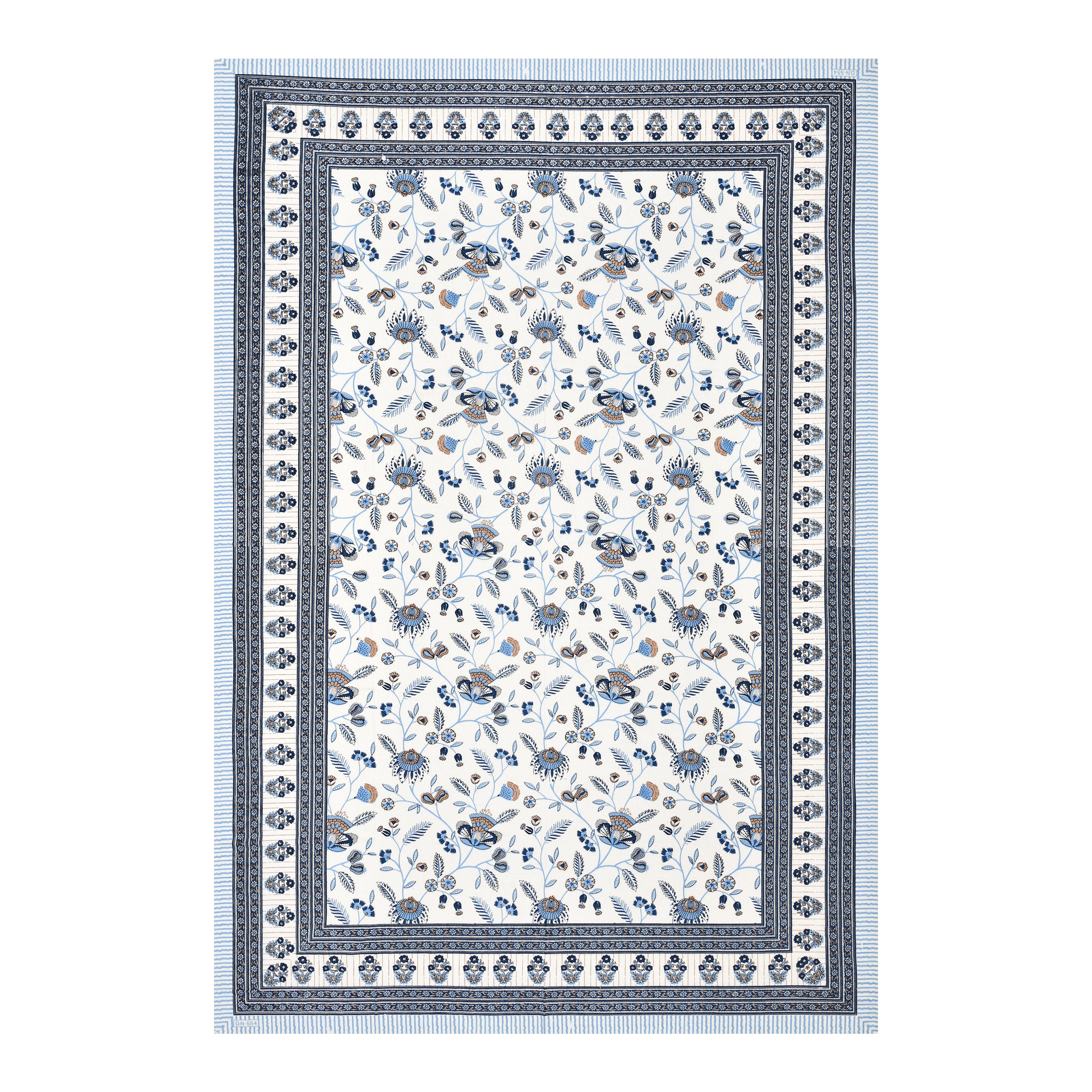 SoloThread Serenity Bloom Bedsheet – 63x90 Single Bed Cotton Bedsheet SoloThreadSerenityBloomBedsheet_4