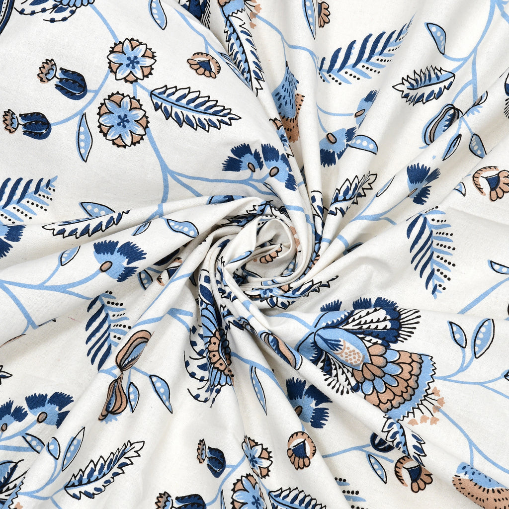 SoloThread Serenity Bloom Bedsheet – 63x90 Single Bed Cotton Bedsheet SoloThreadSerenityBloomBedsheet_6