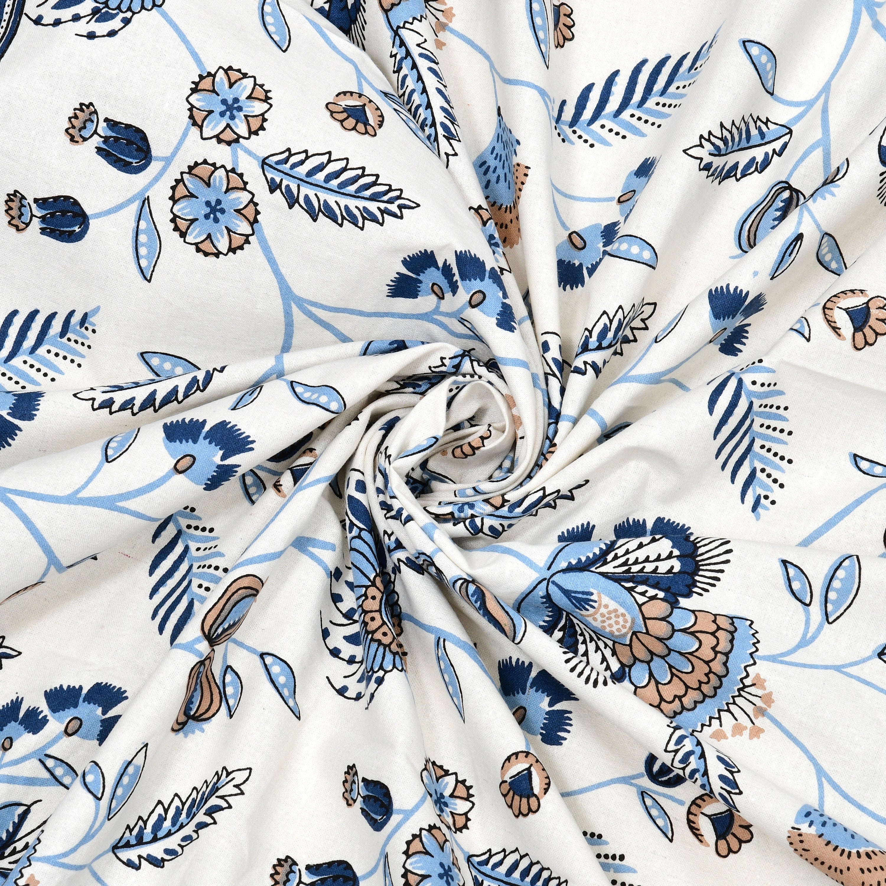 SoloThread Serenity Bloom Bedsheet – 63x90 Single Bed Cotton Bedsheet SoloThreadSerenityBloomBedsheet_6