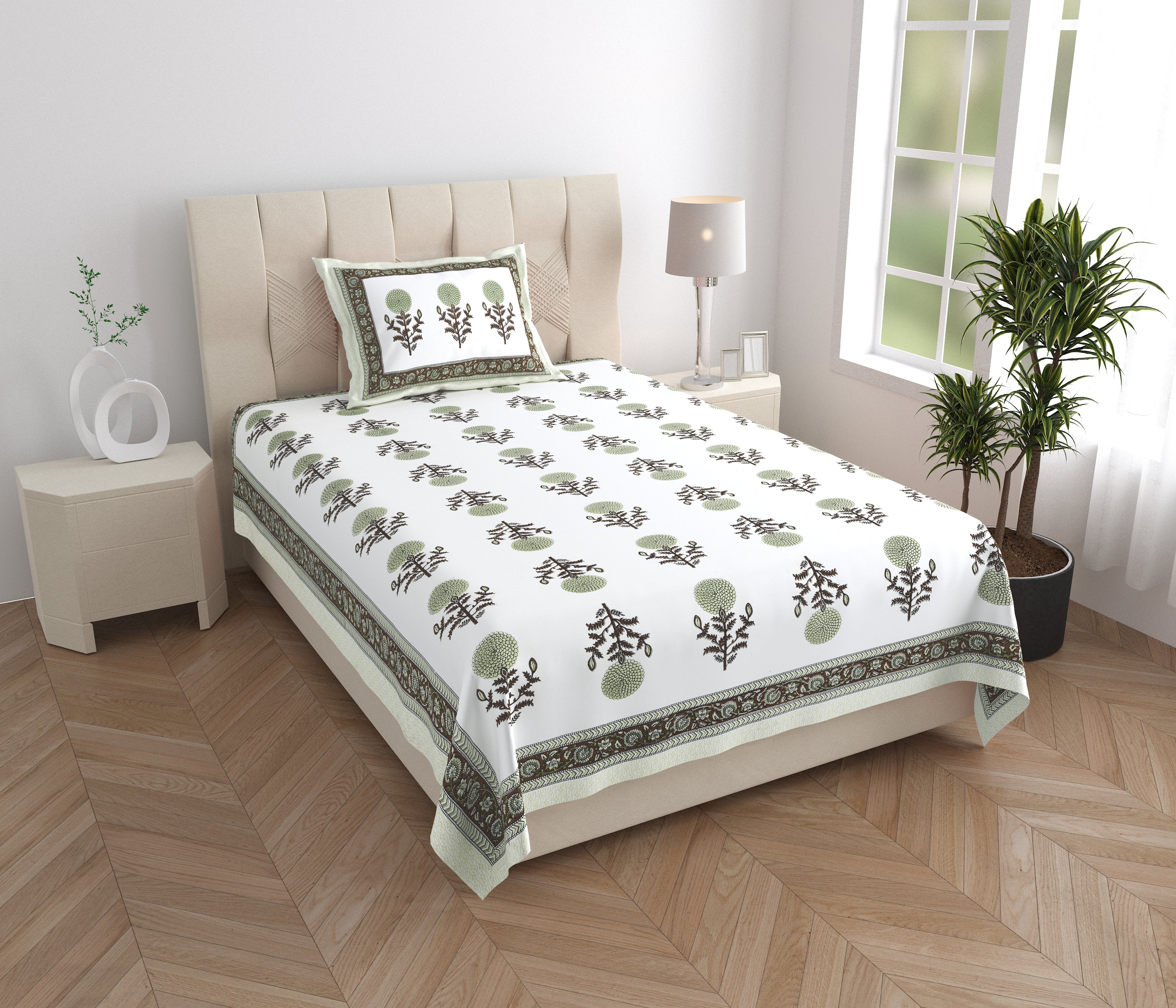 SoloThread Velvet Dawn Bedsheet – 63x90 Single Bed Cotton Bedsheet SoloThreadVelvetDawnBedsheet_1